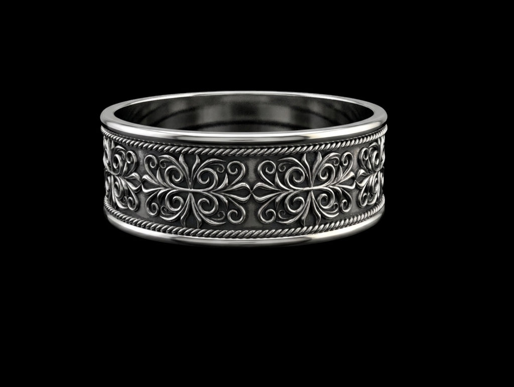 The Filigree Band Ring - 3/4 view