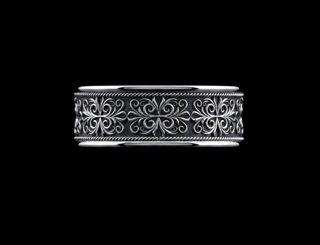 The Filigree Band Ring - side view