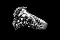 The Horned Skull Ring - side view