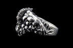 The Horned Skull Ring - side view