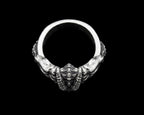 The Horned Skull Ring - top view