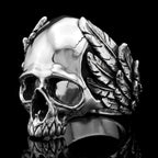 The Winged Skull Ring - 3/4 view