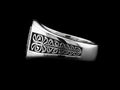 The Solstice Signet Ring - side view