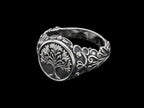 The Tree of Life Signet Ring - 3/4 view