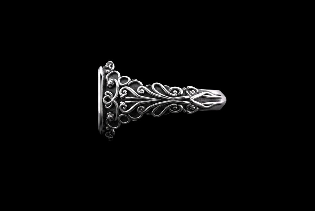 The Tree of Life Signet Ring - side view