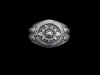 The Rosette Signet Ring - top view