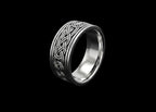 The Celtic Knot Band Ring - 3/4 view