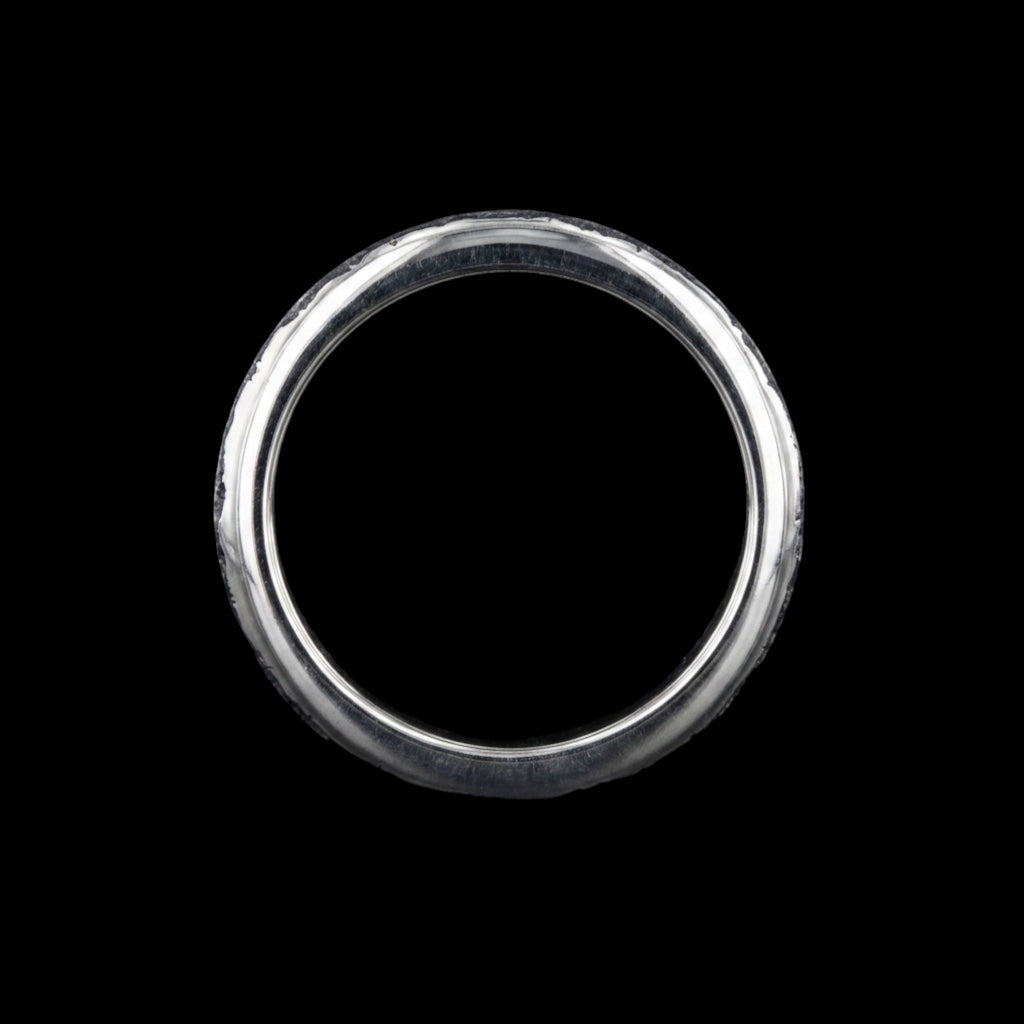 The Veined Band Ring - top view