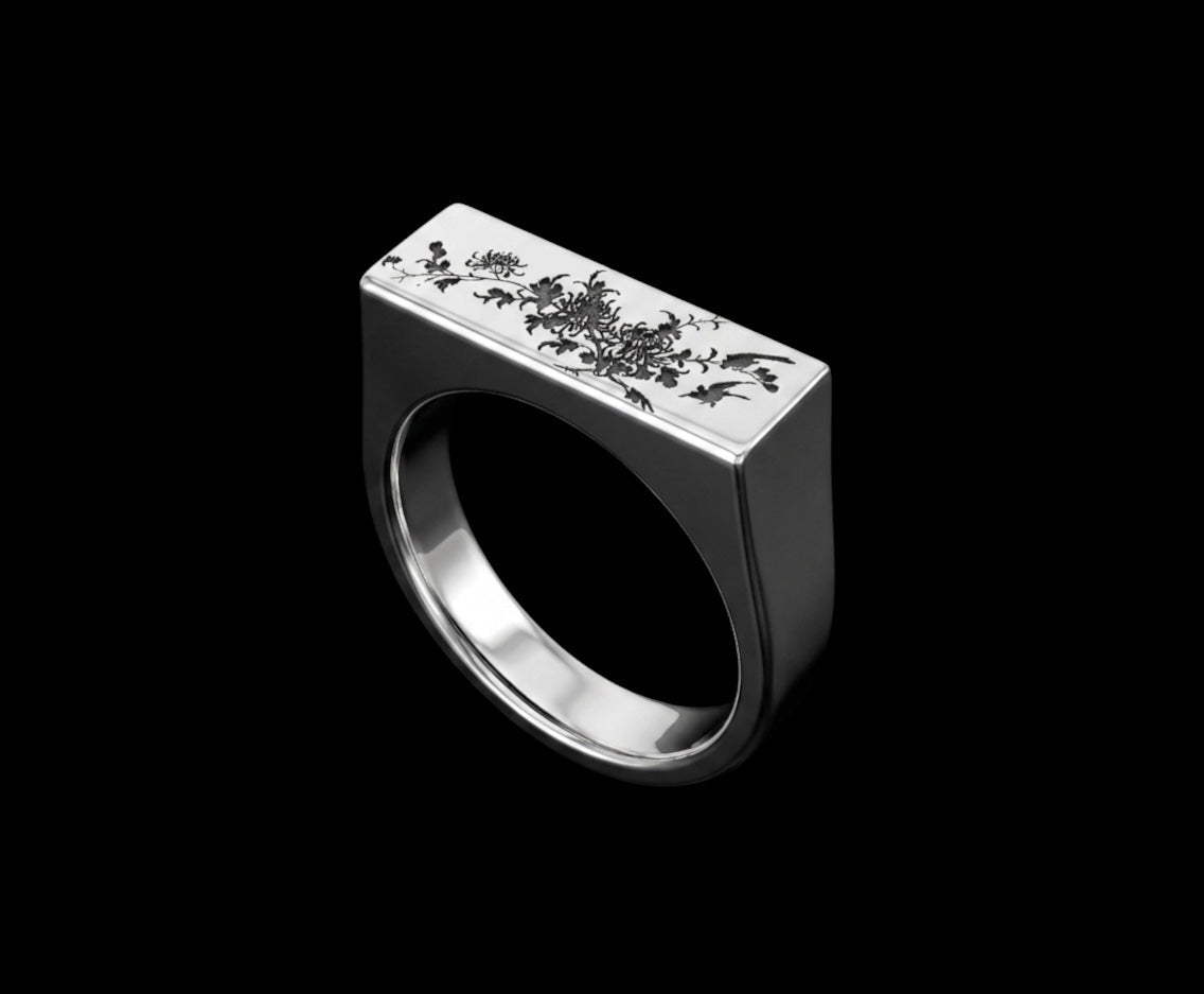 The Bloom Signet Ring - 3/4 view