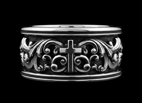 The Baroque Band Ring - side view
