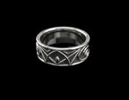 The Vesica Band Ring - 3/4 view