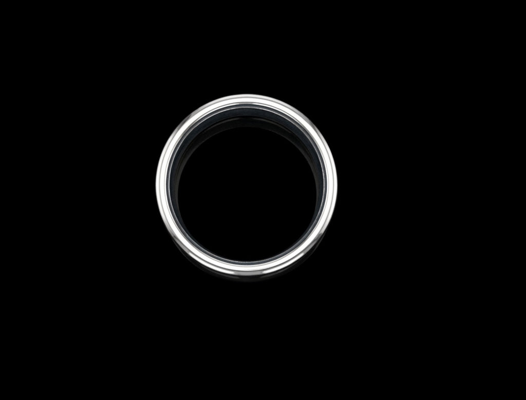 The Vesica Band Ring - top view