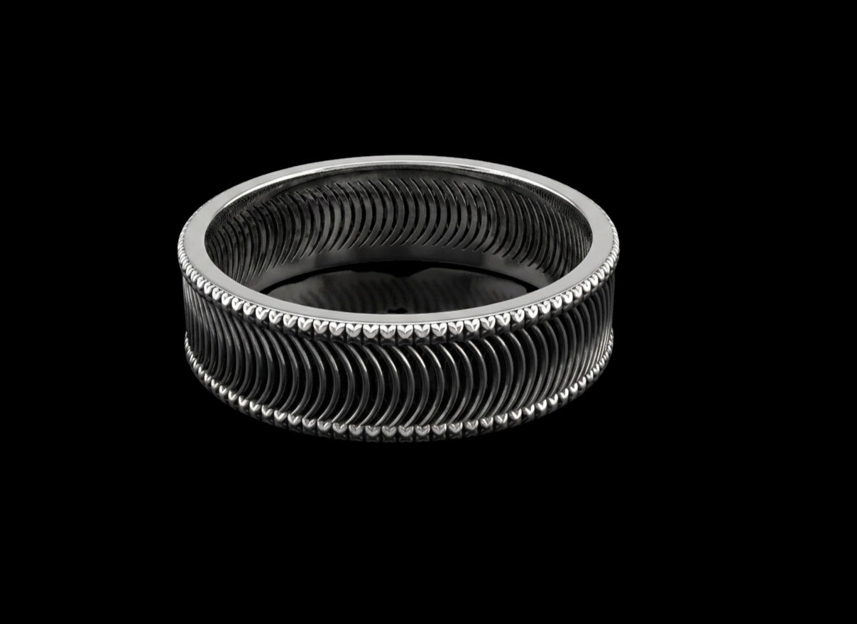 The Coil Band Ring - 3/4 view
