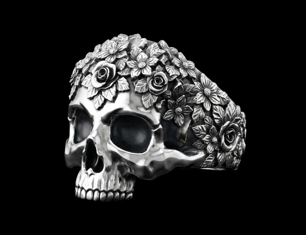 The Catrina Skull Ring - side view