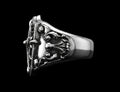 The Shield Signet Ring - side view