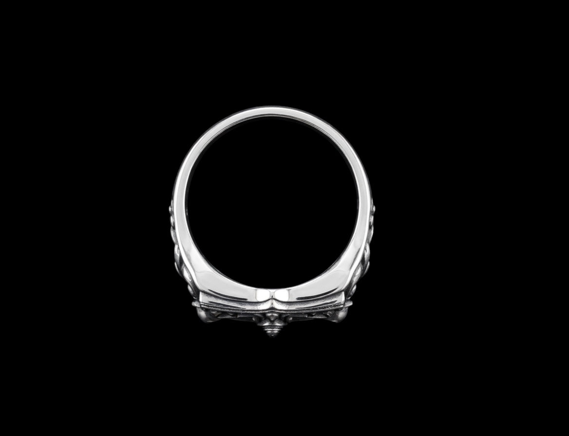 The Shield Signet Ring - top view