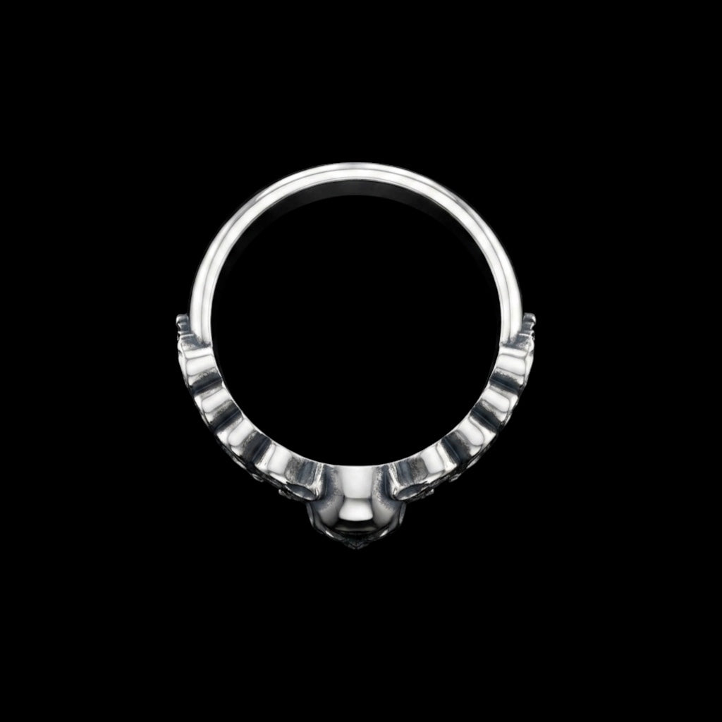 The Memento Skull Ring - top view