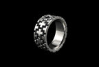 The Cross Weave Band Ring - 3/4 view