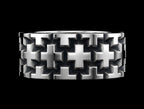 The Cross Weave Band Ring - side view