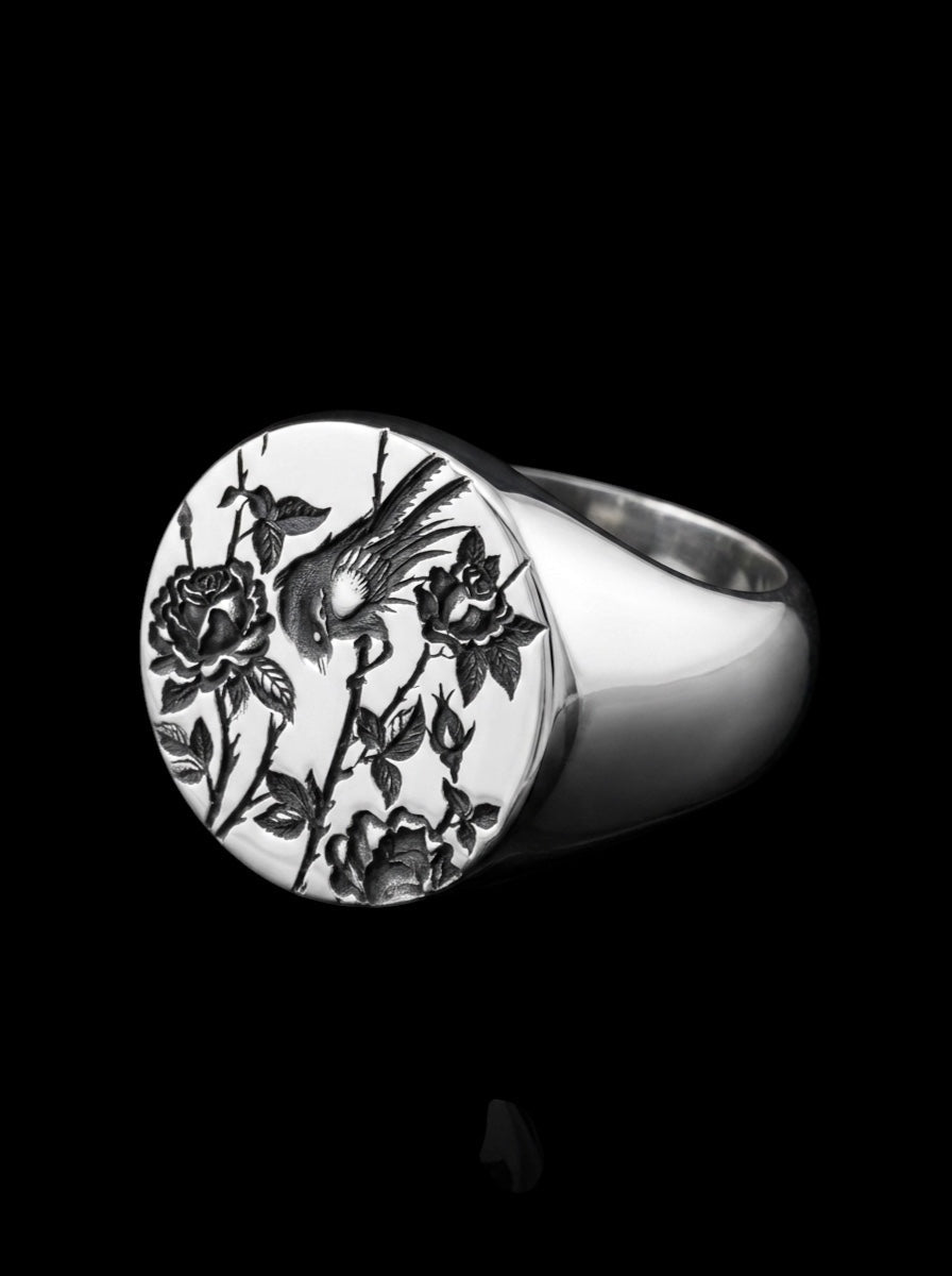 The Nightingale Signet Ring - 3/4 view