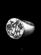 The Nightingale Signet Ring - 3/4 view