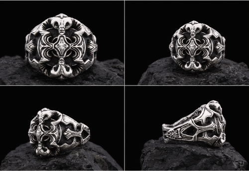 Pirate Skull Signet Ring